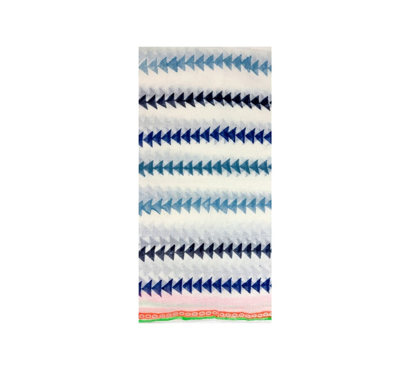 Red & Blue Arrows Shawl Pashmina & Scarves Blue 