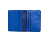 RFID Contrast Tip Folding Card Case Wallets Royal Blue / Navy 