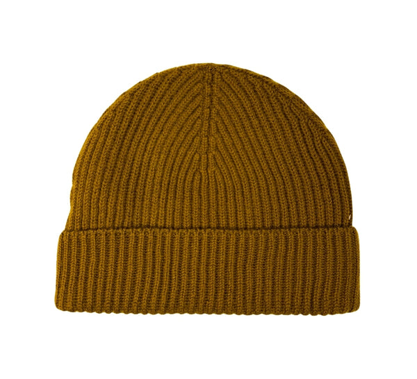 Ribbed Lambswool Hat Textiles Rust 