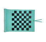 Roll Up 3 in 1 Board Game Chess, Backgammon & Draughts Set Games Aqua / Teal / Aqua 
