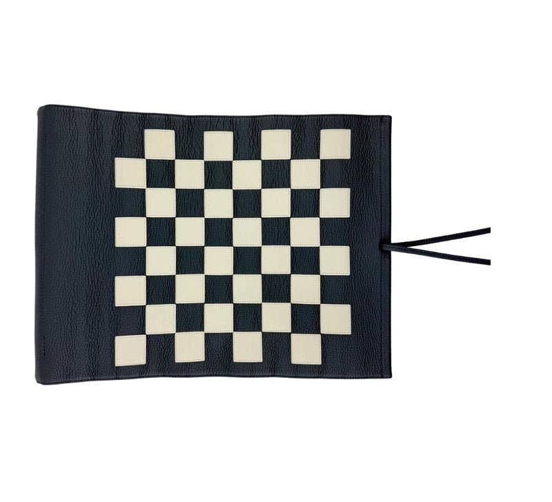 Roll Up 3 in 1 Board Game Chess, Backgammon & Draughts Set Games Navy / Red / White 