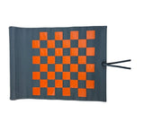 Roll Up 3 in 1 Board Game Chess, Backgammon & Draughts Set Games Teal / Orange / Teal 