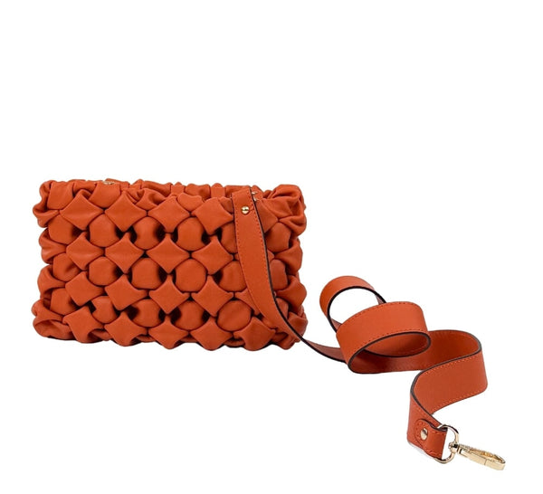 Ruffle Bag Handbags Orange 