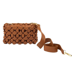 Ruffle Bag Handbags Tan 