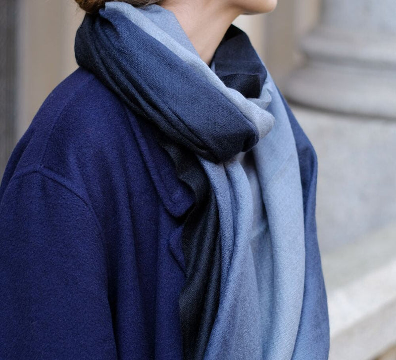 Shaded Ombre Cashmere Stole Pashmina & Scarves 