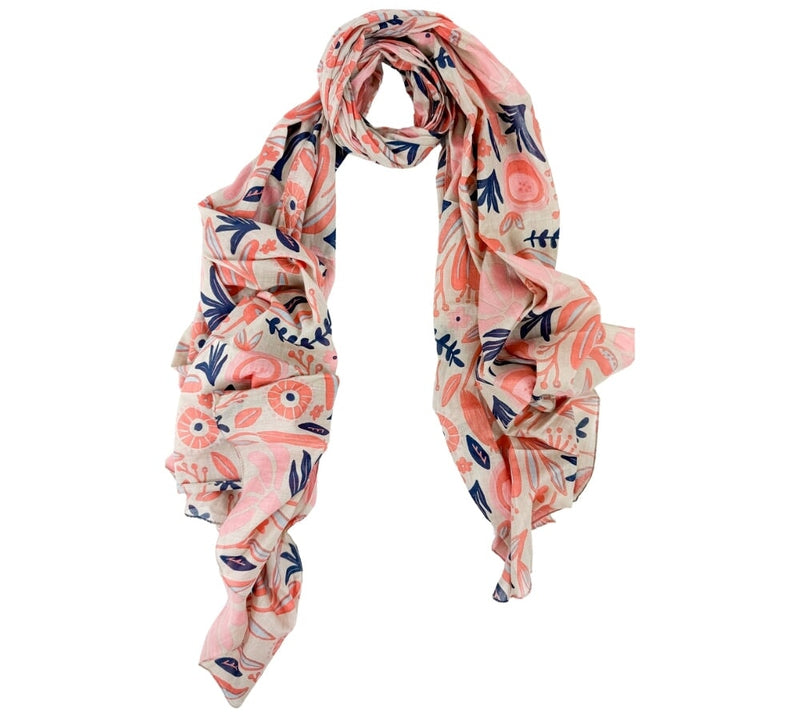 Shades Of Peach Shawl Pashmina & Scarves 