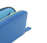 Small Clare Contrast Zip Card Case Credit Card Case Mid Blue / Sky 