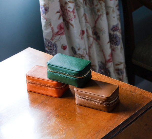 Small Zip Travel Jewellery Box Jewellery & Cufflink Boxes 