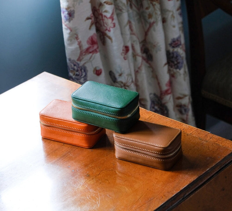 Small Zip Travel Jewellery Box Jewellery & Cufflink Boxes 