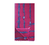 Snaffle Stole Pashmina & Scarves Wine 