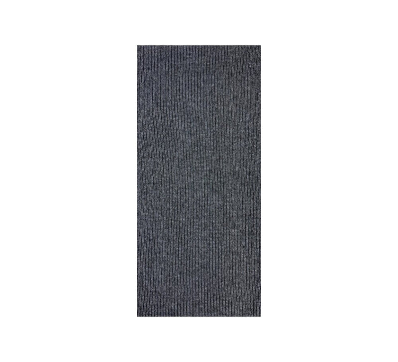 Soft Cashmere Rib Scarf Pashmina & Scarves Dark Grey 