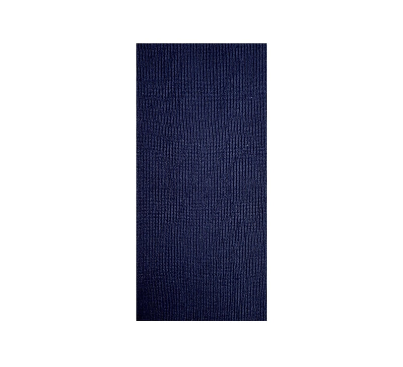 Soft Cashmere Rib Scarf Pashmina & Scarves Dark Navy 