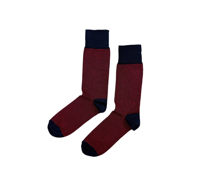 Striped Socks Textiles Navy / Red 