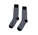 Striped Wool Mix Socks Textiles Black / Stone 