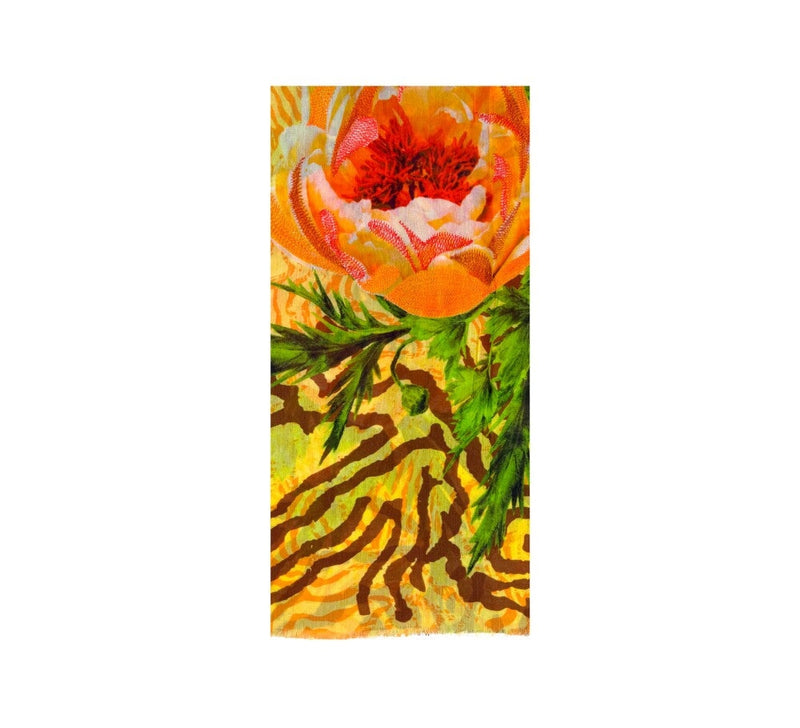 Summer Blossom Shawl Pashmina & Scarves Yellow 