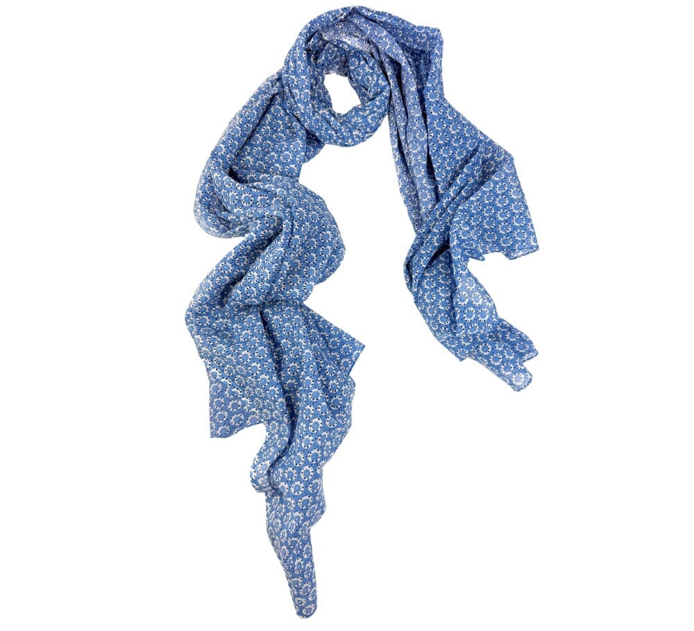 Pickett London Pashmina Scarves Summer Cornflower Shawl