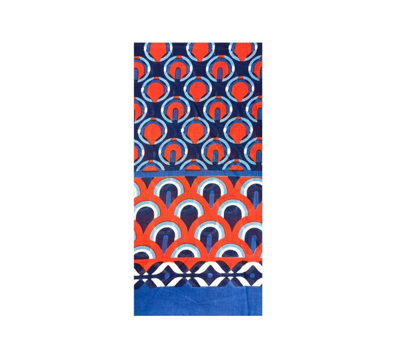 Summer Fans Shawl Pashmina & Scarves Blue 