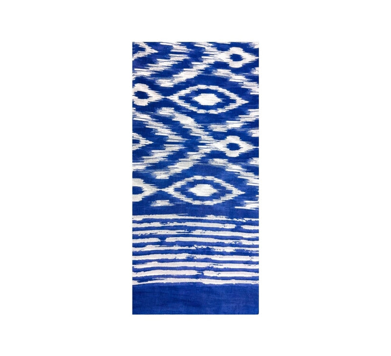 Summer Ikat Shawl Pashmina & Scarves Blue 
