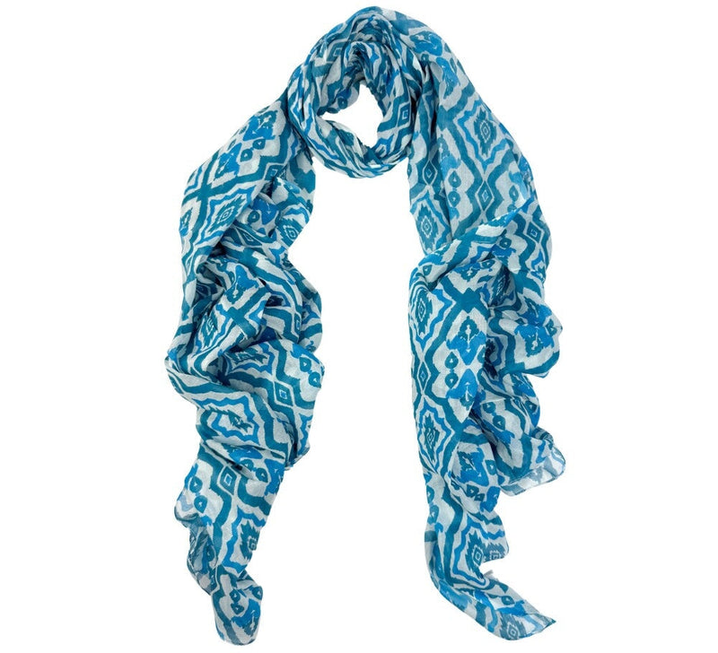 Summer Moroccan Tile Shawl Pashmina & Scarves 