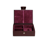 Sutton Divided Box Jewellery & Cufflink Boxes Burgundy 