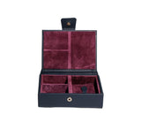 Sutton Divided Box Jewellery & Cufflink Boxes Navy 