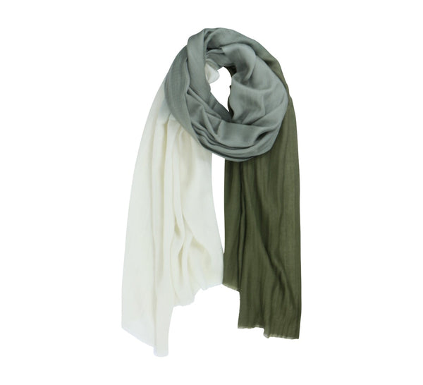 Tricolour Graded Cashmere Stole Pashmina & Scarves 