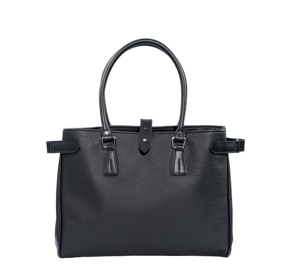 Two Handle Day Bag Handbags Black 