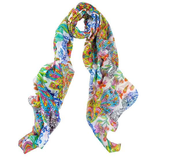 Vibrant Leaves Shawl Pashmina & Scarves 