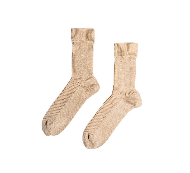 Women's Cashmere Socks Textiles Beige 