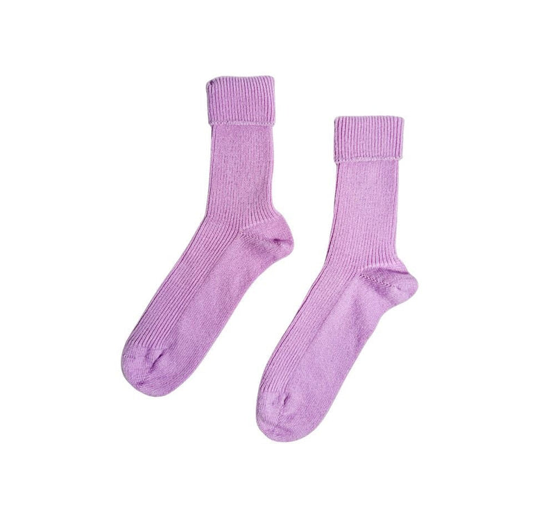 Women's Cashmere Socks Textiles Lilac 