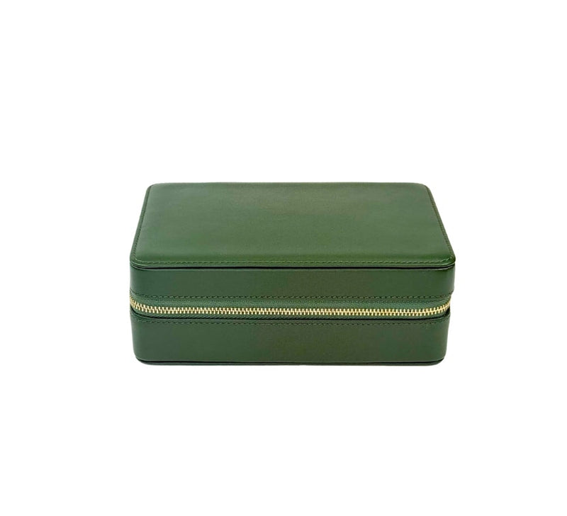 Zip Jewellery Box Jewellery & Cufflink Boxes Moss Green 