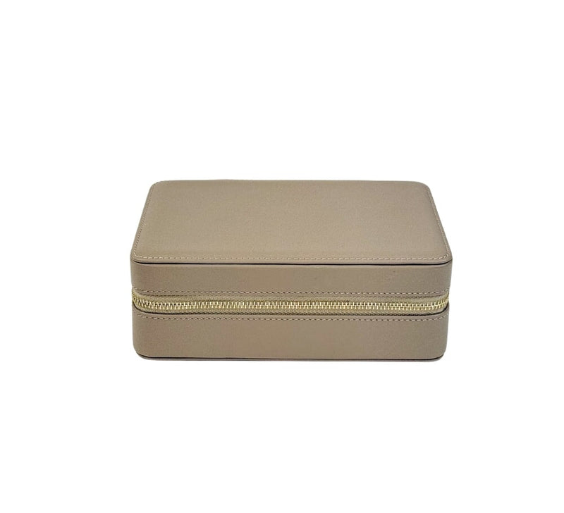 Zip Jewellery Box Jewellery & Cufflink Boxes Taupe 