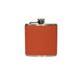 6oz Hip Flask Travel Accessories Bright Orange 