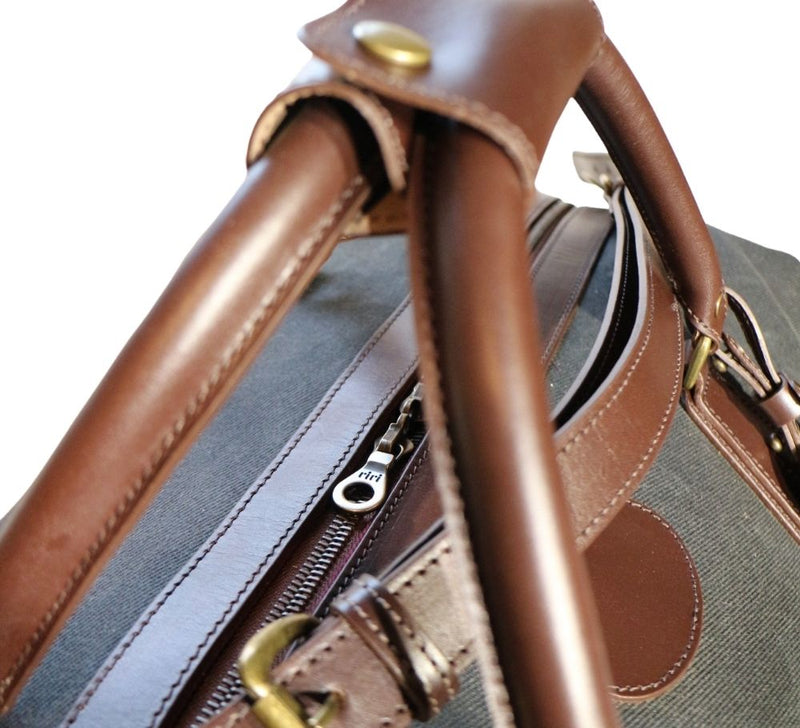 Classic Large Waxed Canvas Holdall Luggage 