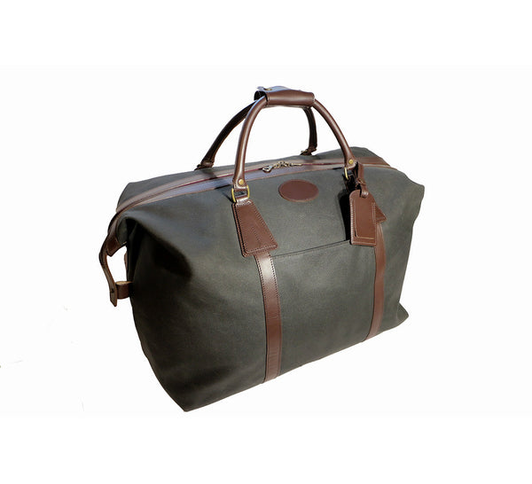 Classic Large Waxed Canvas Holdall Luggage 