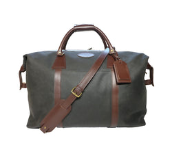 Classic Large Waxed Canvas Holdall Luggage 