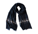 Cosmo Cashmere Blend Sequin Stole Pashmina & Scarves Black 