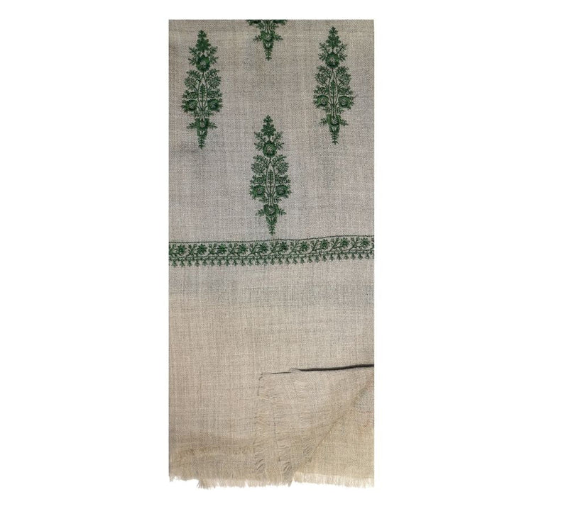 Cypress Tree Stole Pashmina & Scarves Taupe / Green 