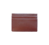 Flat Card Case Credit Card Case Chestnut Lambskin 