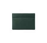 Flat Card Case Credit Card Case Dark Green Lambskin 