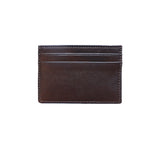 Flat Card Case Credit Card Case Dark Olive Lambskin 