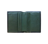 Folding Credit Card Case With Note Section Credit Card Case Dark Green Calf/Lambskin 