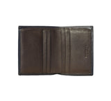 Folding Credit Card Case With Note Section Credit Card Case Dark Olive Calf/Lambskin 