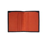 Folding Credit Card Case With Note Section Credit Card Case Orange Calf/Lambskin 