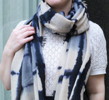 Grid Wool Stole Pashmina & Scarves 