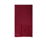 Handwoven Wool Blend Stole Pashmina & Scarves Burgundy 