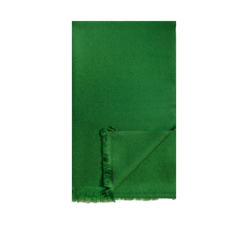 Handwoven Wool Blend Stole Pashmina & Scarves Emerald 