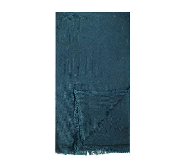 Handwoven Wool Blend Stole Pashmina & Scarves Teal 
