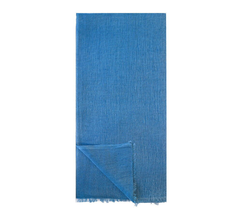 Igor Linen Blend Stole Pashmina & Scarves Blue 