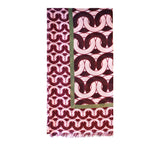 Interlink Lightweight Stole Pashmina & Scarves Burgundy 